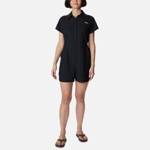 NWT Columbia Black Silver Ridge Utility Romper Size Large